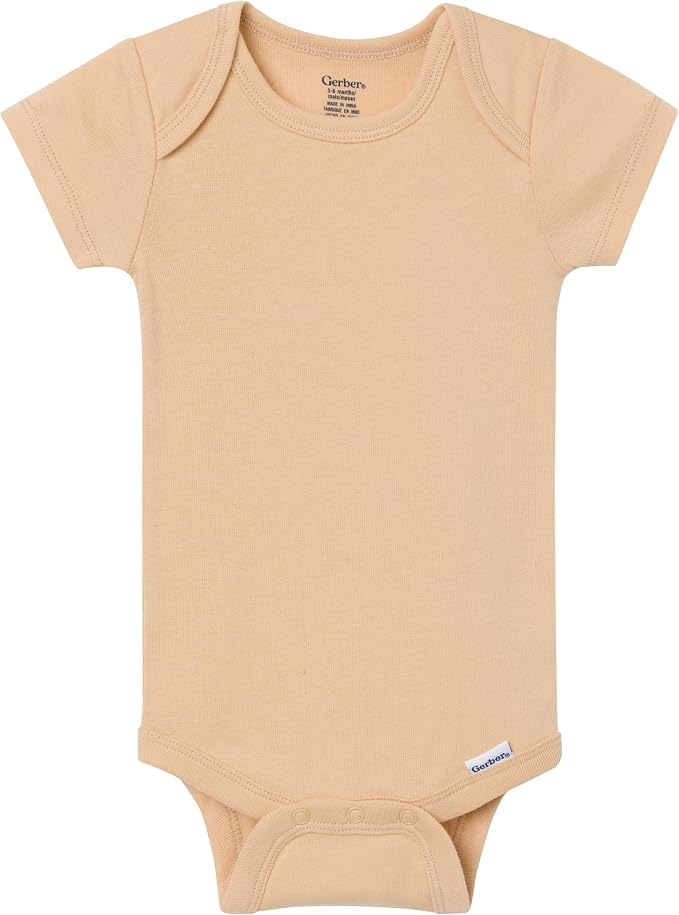 Gerber Baby Boys & Girls 5-Pack Solid Onesies Bodysuits - Image 6