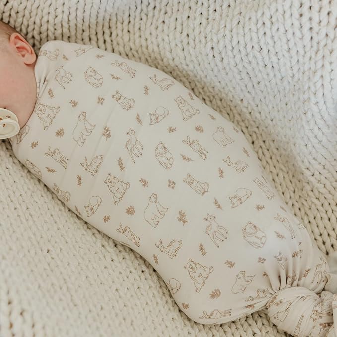 Copper Pearl Swaddle Blankets for Newborns | Soft Stretchy Receiving Blankets - Image 3