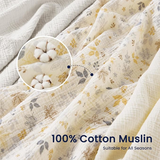 EXQ Home Muslin Swaddle Blankets - Image 4
