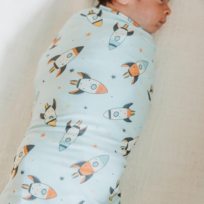 Copper Pearl Swaddle Blankets for Newborns | Soft Stretchy Receiving Blankets - Image 4