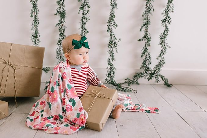 Copper Pearl Swaddle Blankets for Newborns | Soft Stretchy Receiving Blankets - Image 4