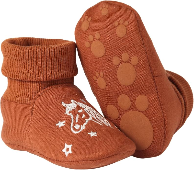 Newborn Infant Baby Cotton Booties Non-Slip Sole - Image 4