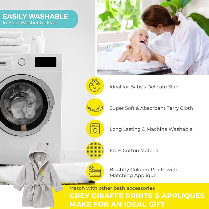 Spasilk 100% Cotton Hooded Terry Bathrobe - Image 7
