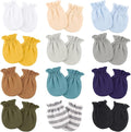 BQUBO 12 Pairs Baby Mittens Newborn Infant Mittens No Scratch Cotton Elastic by DRESHOW
