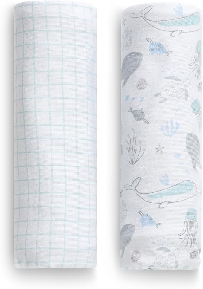 Delta Children 100% Organic Jersey Cotton Baby Receiving Blankets - Image 11
