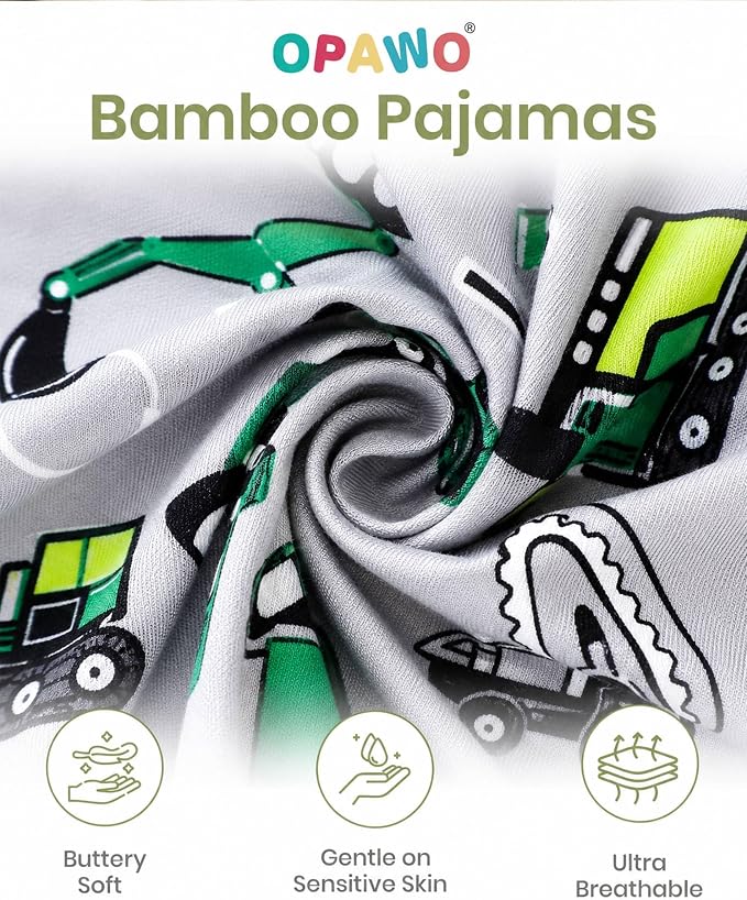 OPAWO Bamboo Sleepers for Baby Boy Pajamas Bamboo Pajamas Baby Romper 0-24M | 2 - Image 3