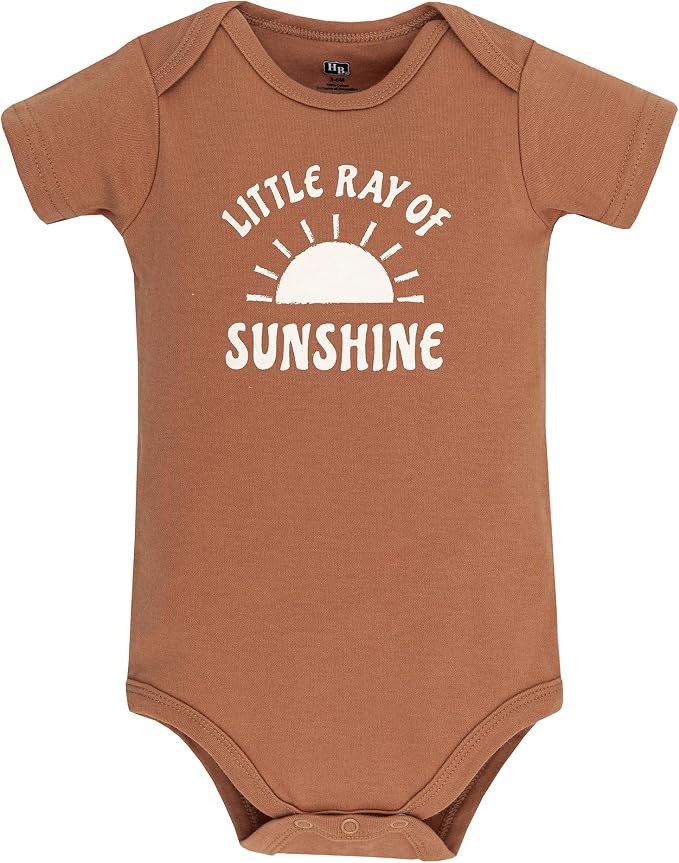 Hudson Baby Infant Boys Cotton Bodysuits 5-Pack - Image 3