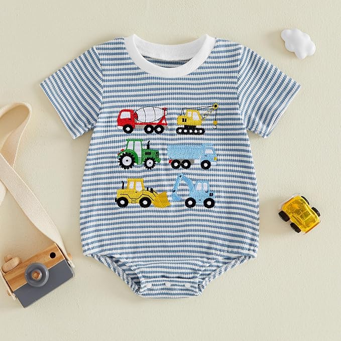 Newborn Baby Boy Girl Summer Clothes Funny Print Sweatshirt Romper Oversized - Image 4