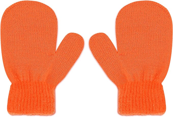 UTTPLL Toddler Magic Stretch Gloves Mittens Multicolor Soft Knit Gloves Warm - Image 2