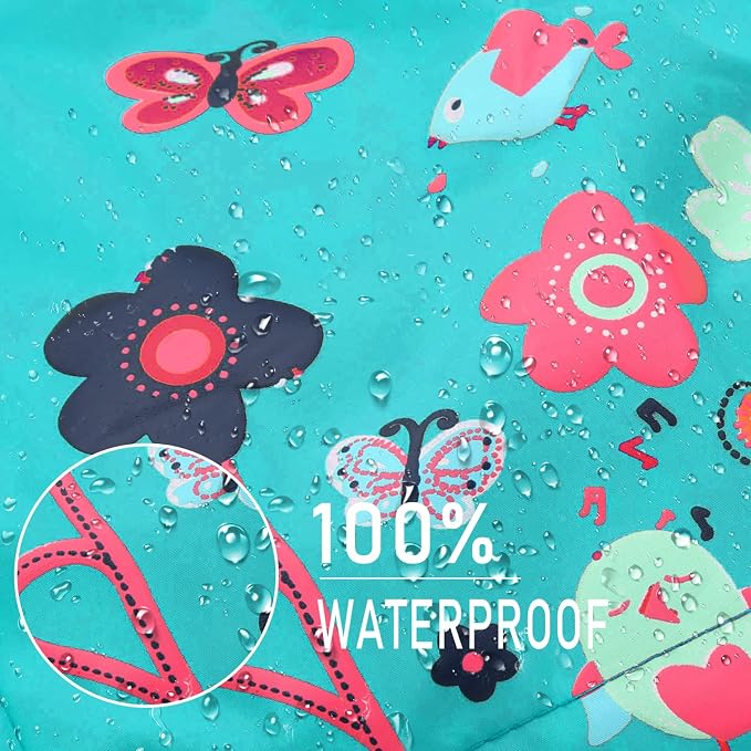 Arshiner Toddler Girls Waterproof Hooded Coat Jacket Outwear Raincoat - Image 6