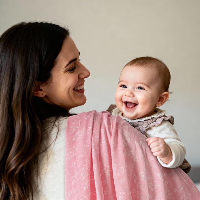 GLLQUEN BABY Muslin Swaddle Blankets 4Pk Receiving Blanket Large 35" x 40" | - Image 3