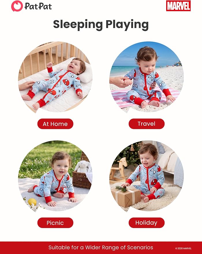 Disney Baby Viscose Made from Bamboo 2-Way Zipper Footie Outfit NB to Inf - Image 7