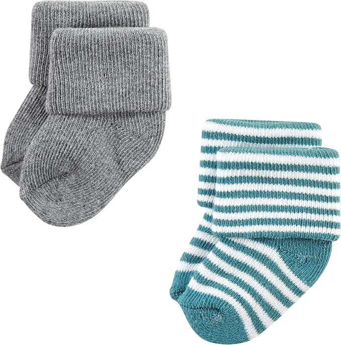 Hudson Baby Baby 8-pack Cotton Rich Newborn and Terry Socks - Image 3