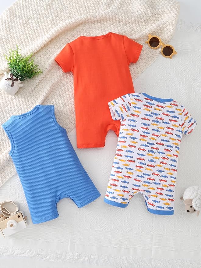 Baby Boys Romper Cotton Summer Infant Baby Boy Clothes | Short Sleeve Baby Boy - Image 8