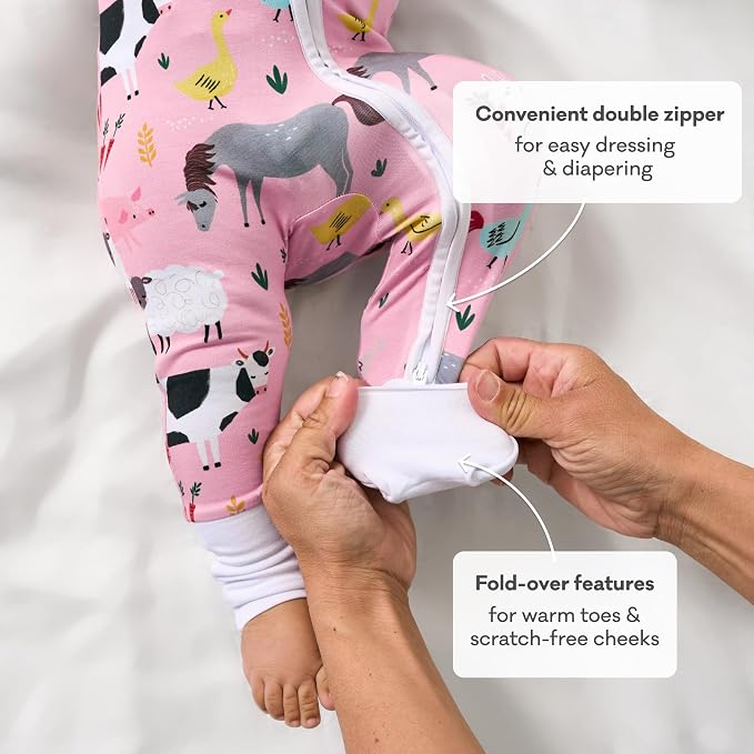 Little Sleepies Pajamas for Baby Boys & Girls, Viscose from Bamboo Baby Pajamas - Image 5