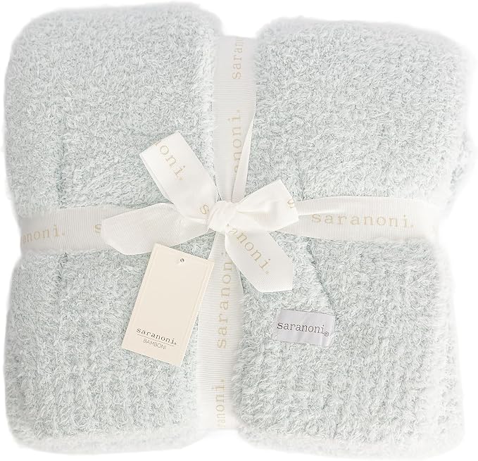 Saranoni Bamboni Baby Blanket Breathable Bamboo Soft Security Sky Blue Mini | by SaranoniLuxuryBlankets