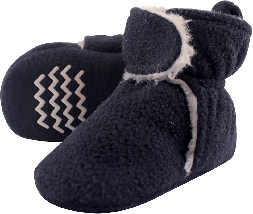 Hudson Baby Unisex Baby Cozy Fleece and Faux Sherpa Booties - Image 2