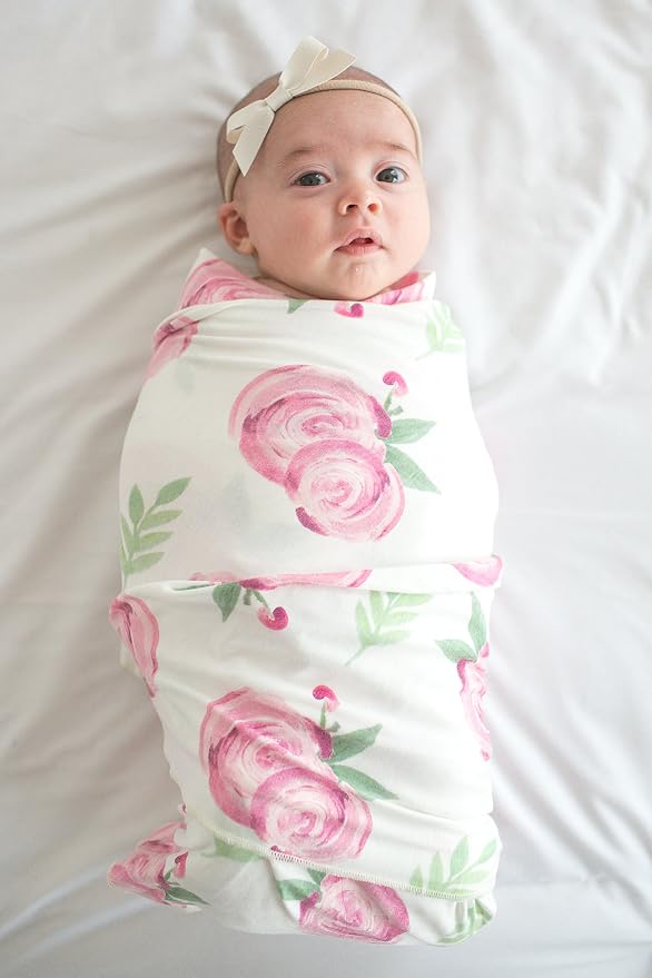 Copper Pearl Swaddle Blankets for Newborns | Soft Stretchy Receiving Blankets - Image 7