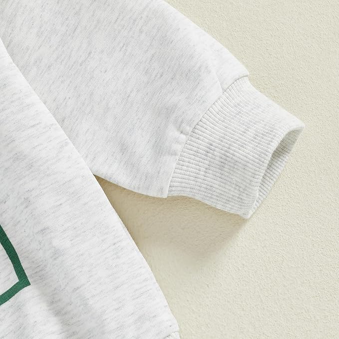Toddler Baby Boy Fall Winter Outfit Long Sleeve Letter Print Sweatshirts and Jogger Pants Infant Boy Clothes