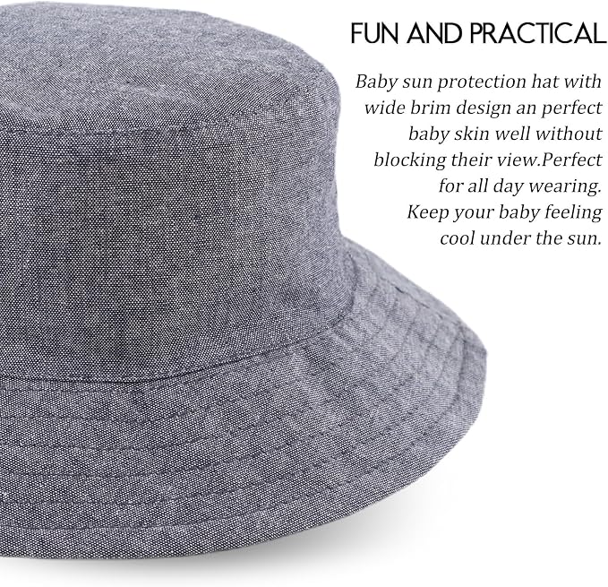 JANGANNSA Dinosaur Baby Boys Sun Hat Cotton Toddler Girls Bucket Hats Summer - Image 3