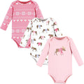 Hudson Baby Baby Girls' Cotton Long-sleeve Bodysuits 3-pack by HudsonBaby