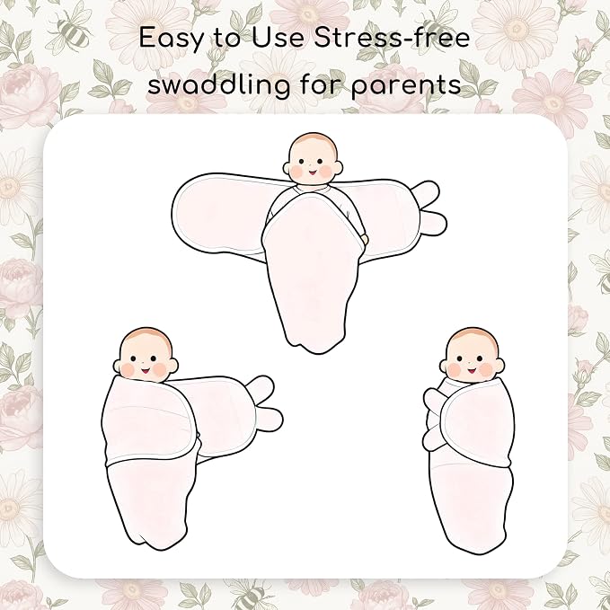 Cotton Swaddles for Newborn, Baby Newborn Swaddle 0-3 Month | 2-Pack Soft - Image 6