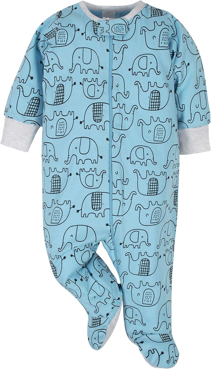 Onesies Brand Baby Boys' 4-pack Sleep 'N Play Footies - Image 2