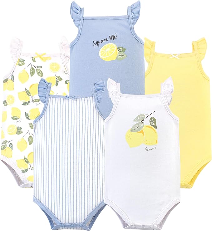 Hudson Baby Unisex Baby Cotton Sleeveless Bodysuits - Image 2
