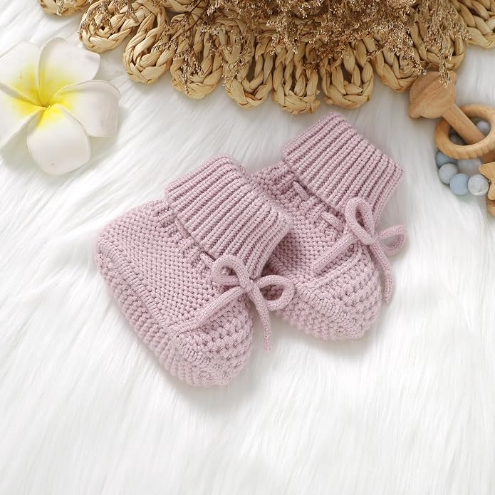 Newborn Shoes Knitted Baby Booties Infant Boys Girls First Walkers | Handmade - Image 6