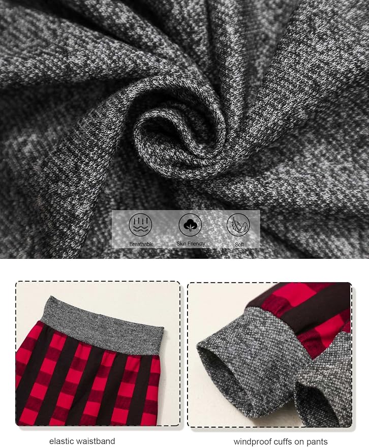 Fommy Newborn Baby Boy Clothes Plaid Letter Print Long Sleeve Hoodies + Long - Image 7