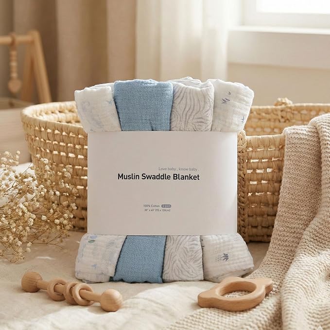 GLLQUEN BABY Muslin Swaddle Blankets - Image 8