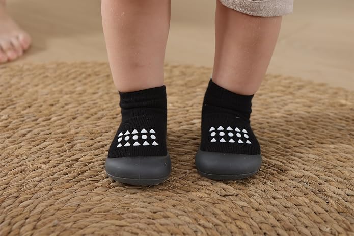 Hstyle Baby Sock Shoes Toddler Boys Walking Shoes Infant Slippers Sneakers | - Image 3