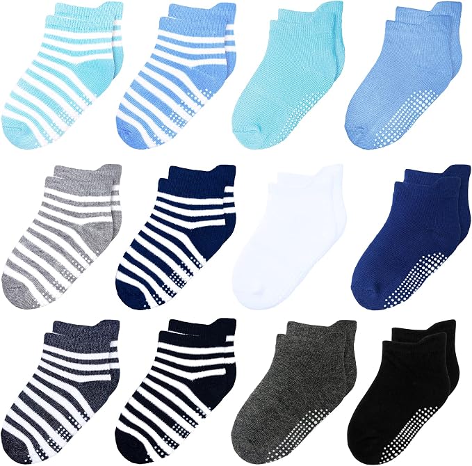 Toddler Non Slip Grip Ankle Socks by HYzgb