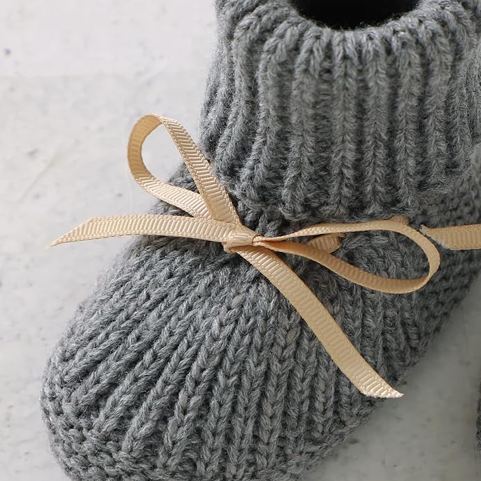 mimixiong Baby Booties Newborn Infant Sock Shoes | Hand Knitting Crochet Boy - Image 3