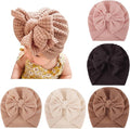 DRESHOW BQUBO 5 Pieces Newborn Baby Turban Hats Bow Baby Infant Beanie by DRESHOW