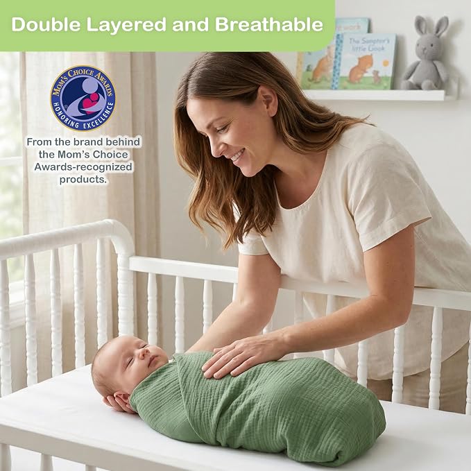 100% Organic Cotton 3 PK Muslin Blanket - Image 3