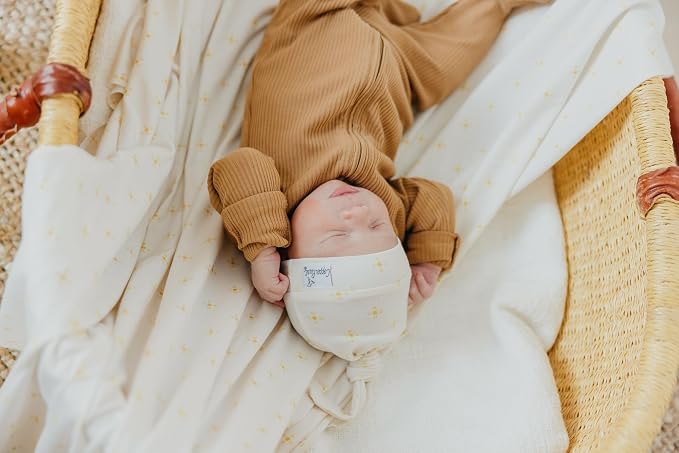 Copper Pearl Swaddle Blankets for Newborns | Soft Stretchy Receiving Blankets - Image 5