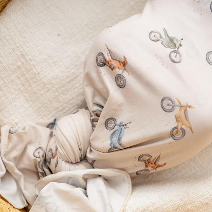 Copper Pearl Swaddle Blankets for Newborns | Soft Stretchy Receiving Blankets - Image 3