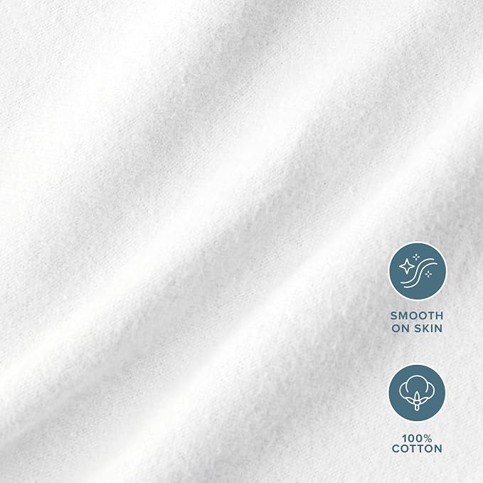 Bare Home Flannel Receiving Blanket, Premium 100% Cotton Flannel Blanket 6-Pack - Image 3