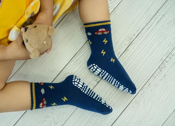 RATIVE Non Skid Anti Slip Crew Socks - Image 3