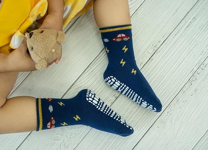 RATIVE Non Skid Anti Slip Crew Socks - Image 3