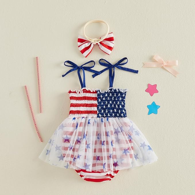 Newborn Baby Girl Summer Clothes Plaid Ruffle Bodysuits Onesie Infant Girl - Image 7
