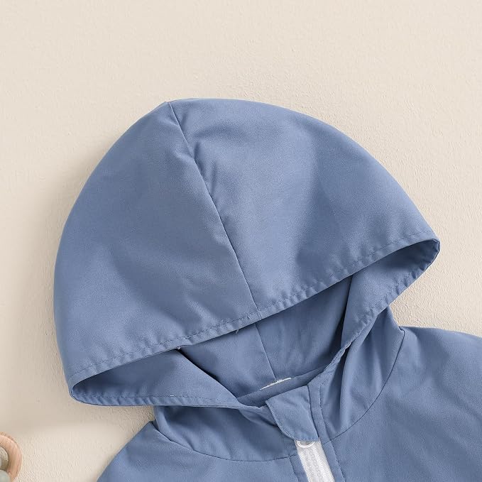 Toddler Baby Girl Windbreaker Jacket Zip Up Hoodie Long Sleeve Sweatshirt - Image 5