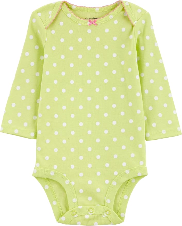 Simple Joys by Carter's Baby Girls 5-pack Long-sleeve Bodysuit - Image 2