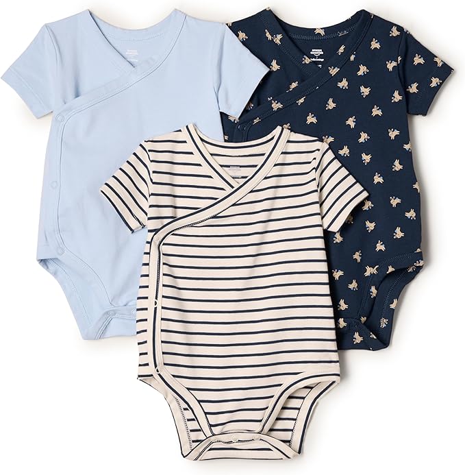 Amazon Essentials x Sofia Grainge Unisex Babies' Side Snap Short Sleeve Bodysuit by AmazonEssentials