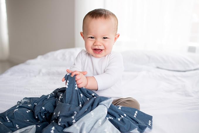 Copper Pearl Swaddle Blankets for Newborns | Soft Stretchy Receiving Blankets - Image 4
