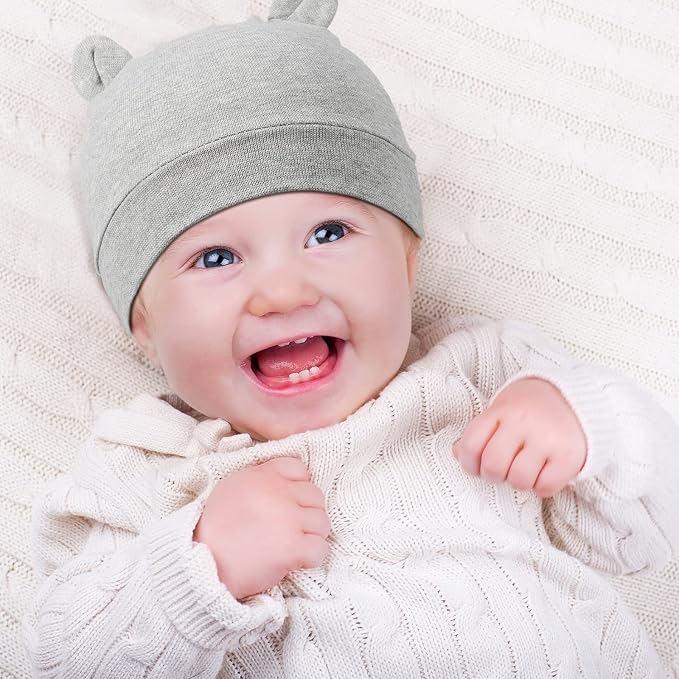 Geyoga Pieces Newborn Baby Hat Bear Ears - Image 3