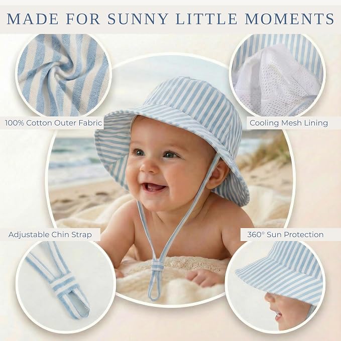Beautiful Baby Sun Hat 0-6 Months - Image 4