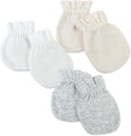 HonestBaby Baby 100% Organic Cotton Multipack Cap Hats and No Scratch Mitts by HonestBaby