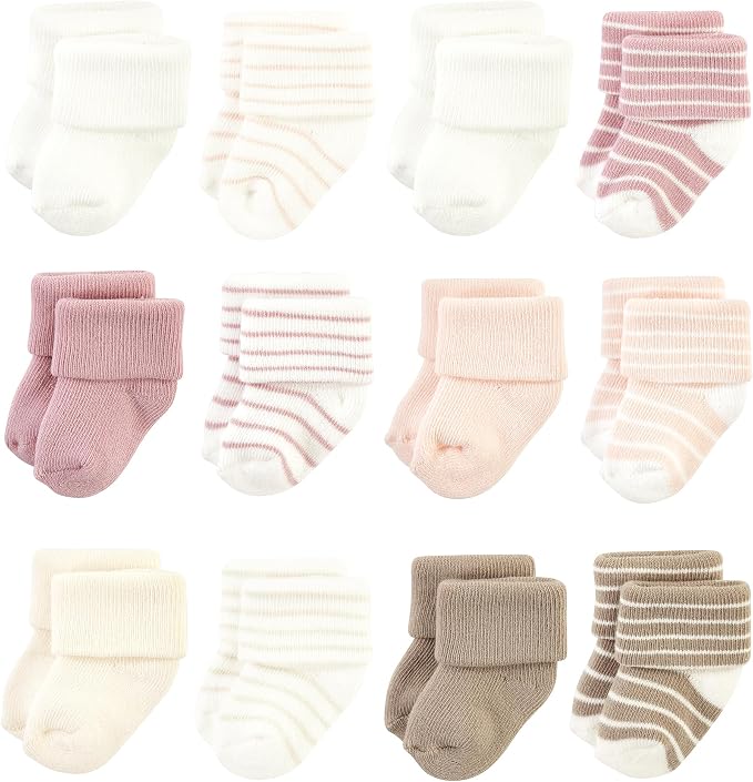 Hudson Baby Basics Unisex Baby Cozy Terry Baby Sock 12-Pack by HudsonBaby